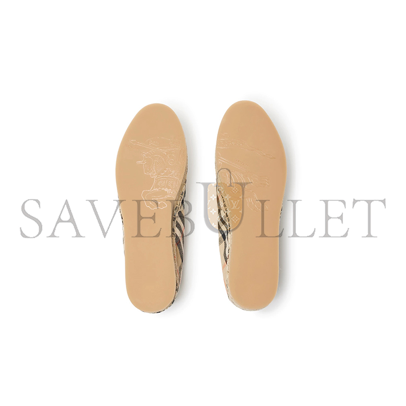 BURBERRY CHECK MEWS ESPADRILLES 81091801